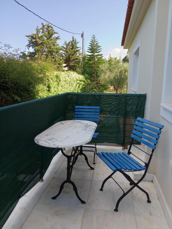 Balkón nebo terasa v ubytování Green House Marathon - Greece