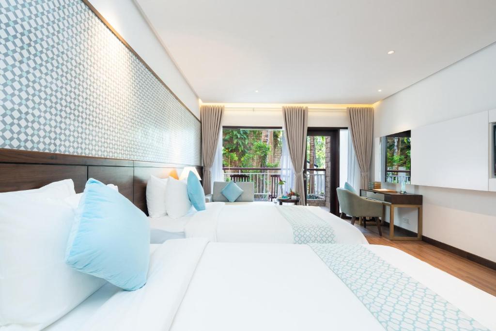 Phòng Deluxe 2 Giường Đơn Nhìn Ra Vườn