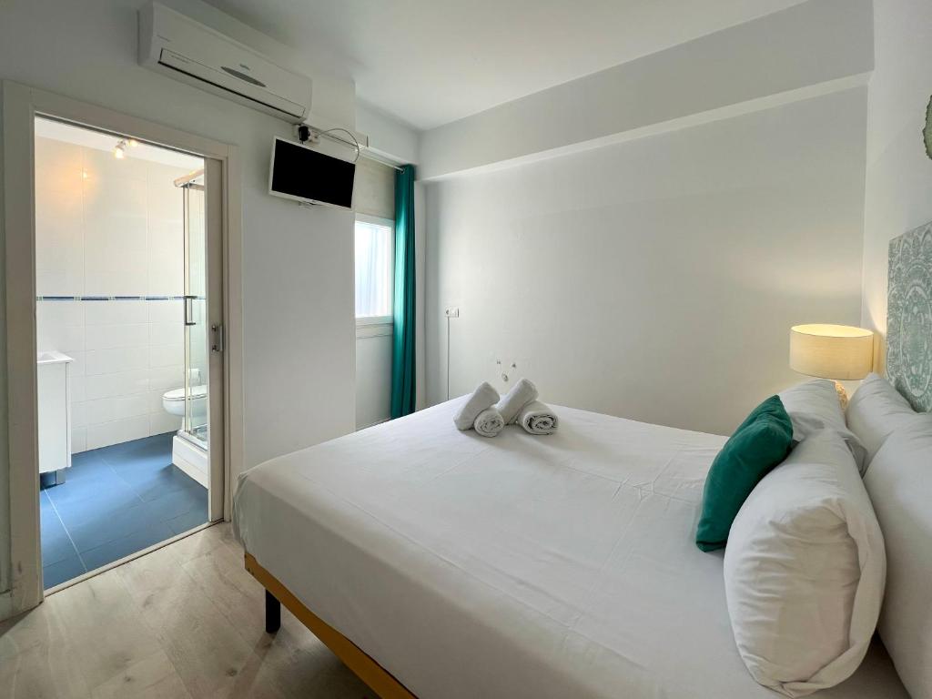 Postel nebo postele na pokoji v ubytování Stay U-nique Apartments Sèneca