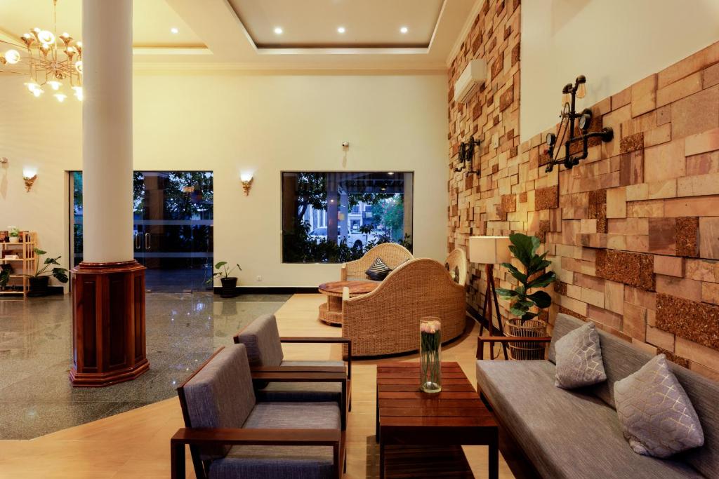 Posezení v ubytování Ratana Angkor Hotel