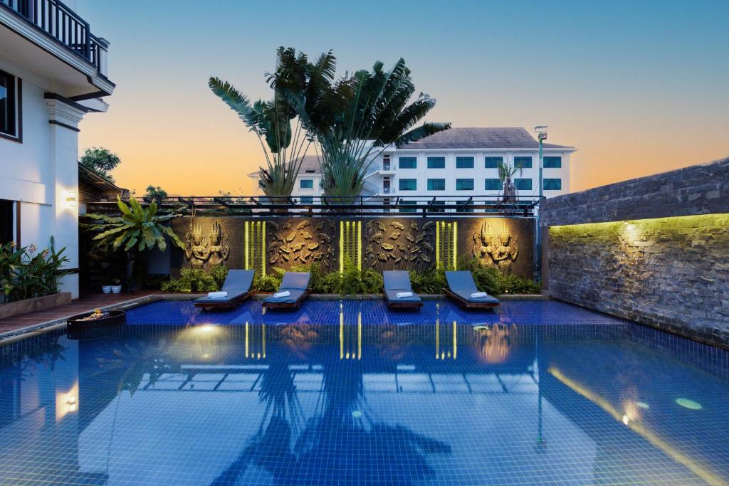 Bazén v ubytování Ratana Angkor Hotel nebo v jeho okolí