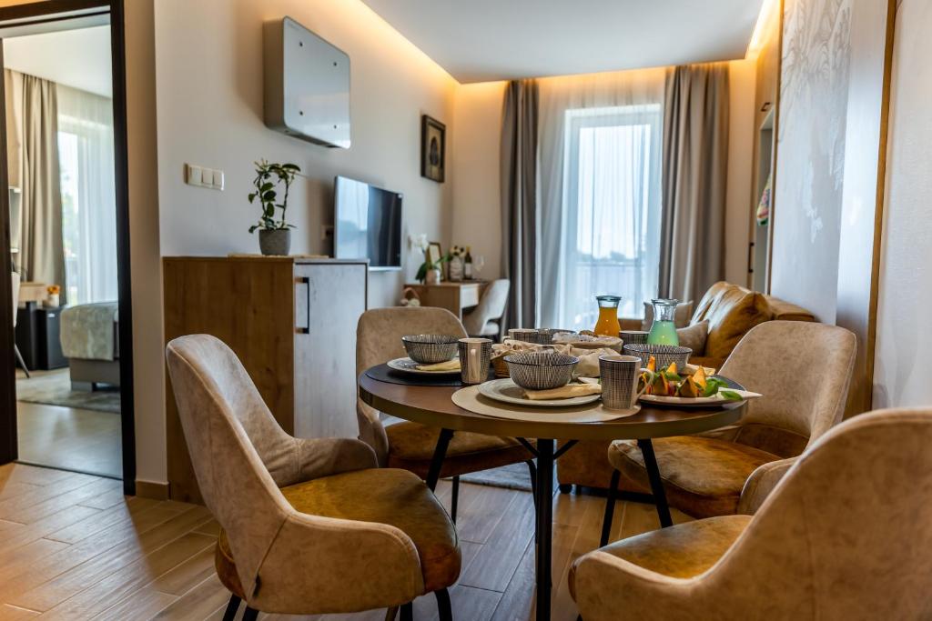 TV a/nebo společenská místnost v ubytování Mokka House Panzió