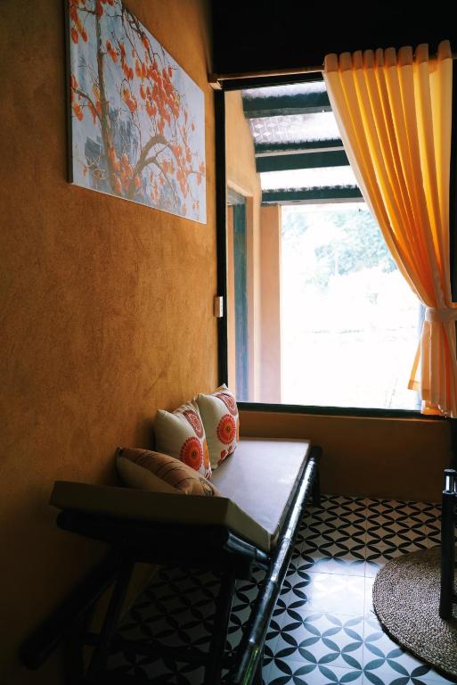 Postel nebo postele na pokoji v ubytování Moc Chau Retreat