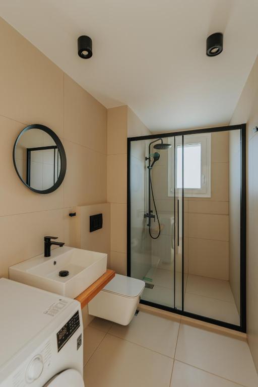 Koupelna v ubytování Ponte Suites