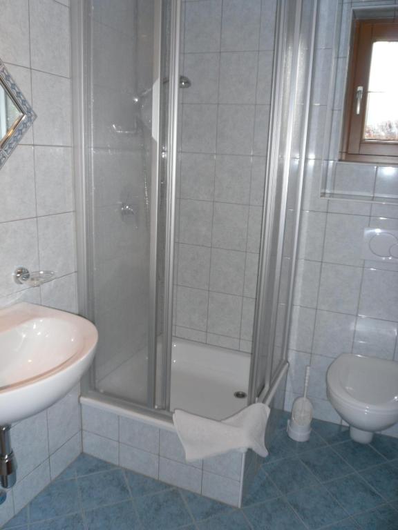 Kúpeľňa v ubytovaní Walchenhof