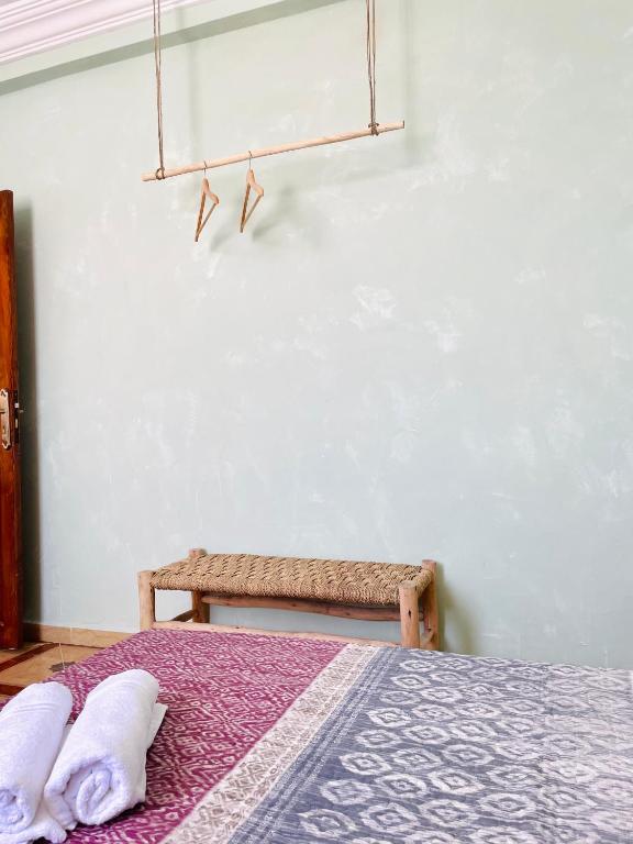 Postel nebo postele na pokoji v ubytování Dar George Tamraght
