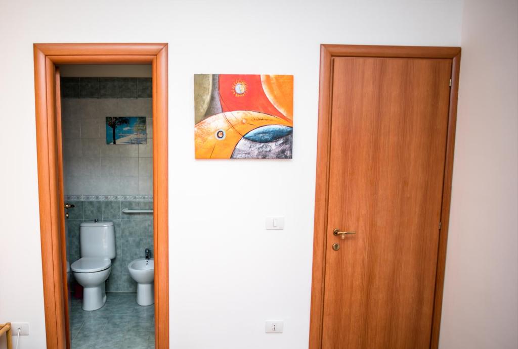 Koupelna v ubytování B&B Demarete sullo Ionio
