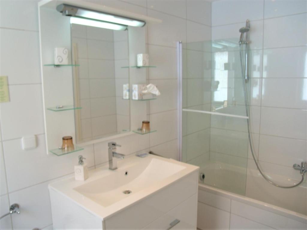 Koupelna v ubytování Hotel Brehm