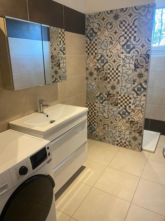 Koupelna v ubytování Appartements Cabiscol