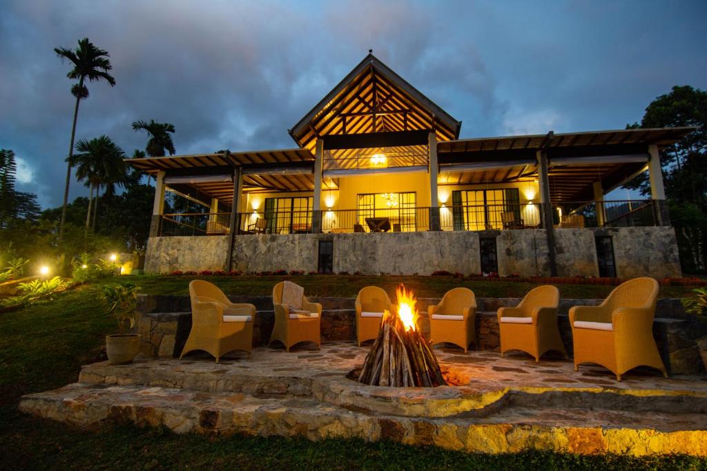 Zahrada ubytování Jade Villas - Digana