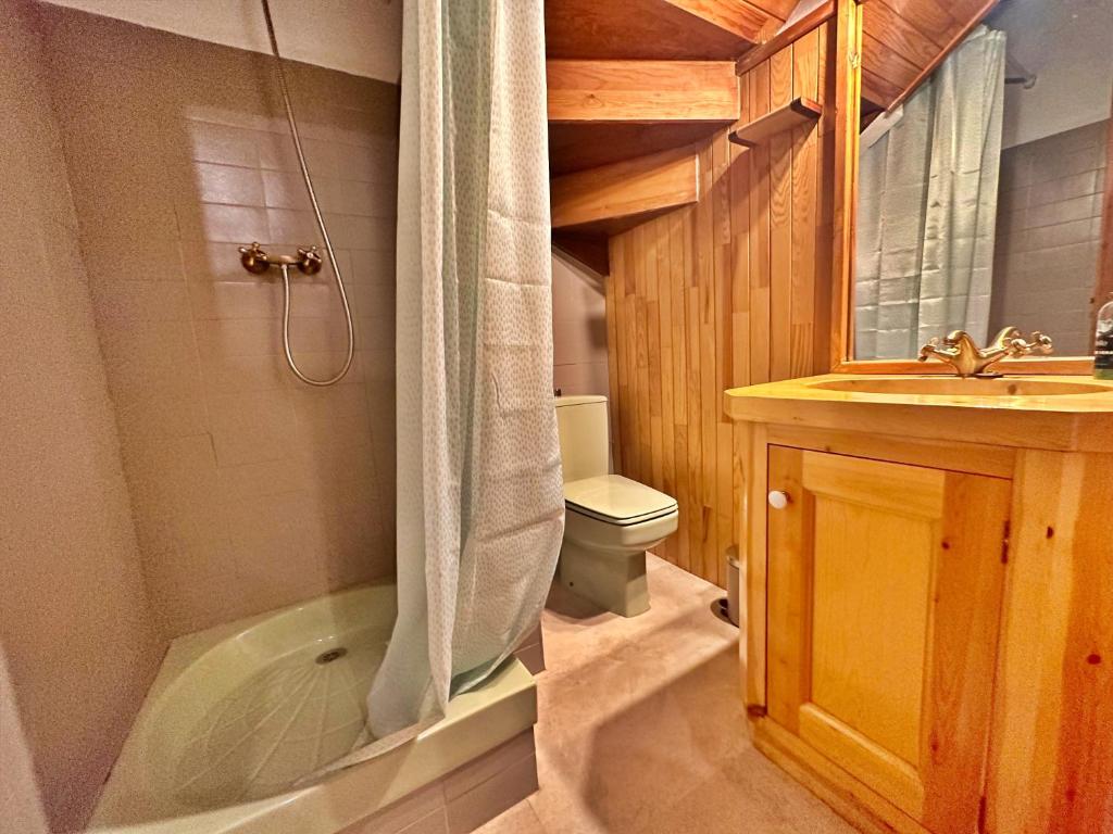 Koupelna v ubytování D2, Bordes d'Arinsal, Duplex Rustico con chimenea, Arinsal , zona Vallnord