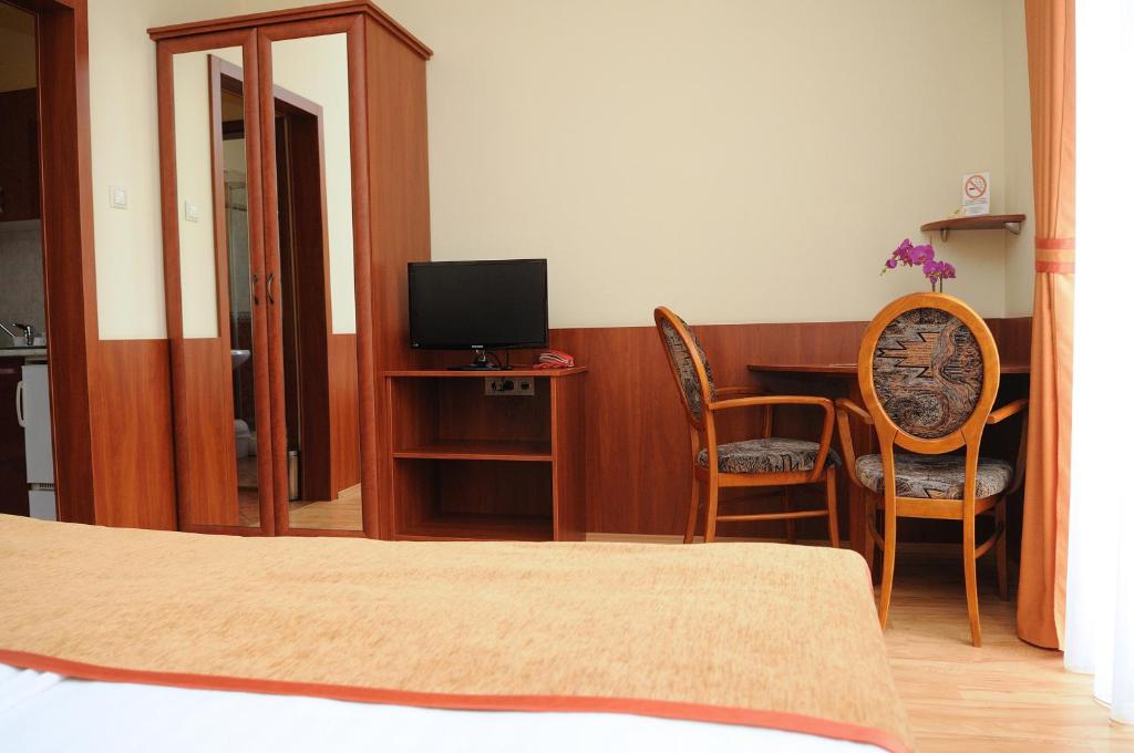 TV a/nebo společenská místnost v ubytování Apartman Bella Hotel