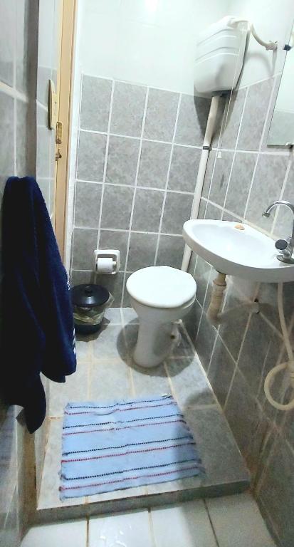 Koupelna v ubytování Jurema Hostel