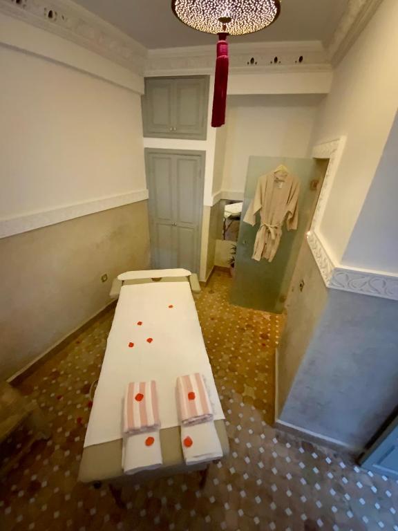 Koupelna v ubytování Riad Magnolia&SPA