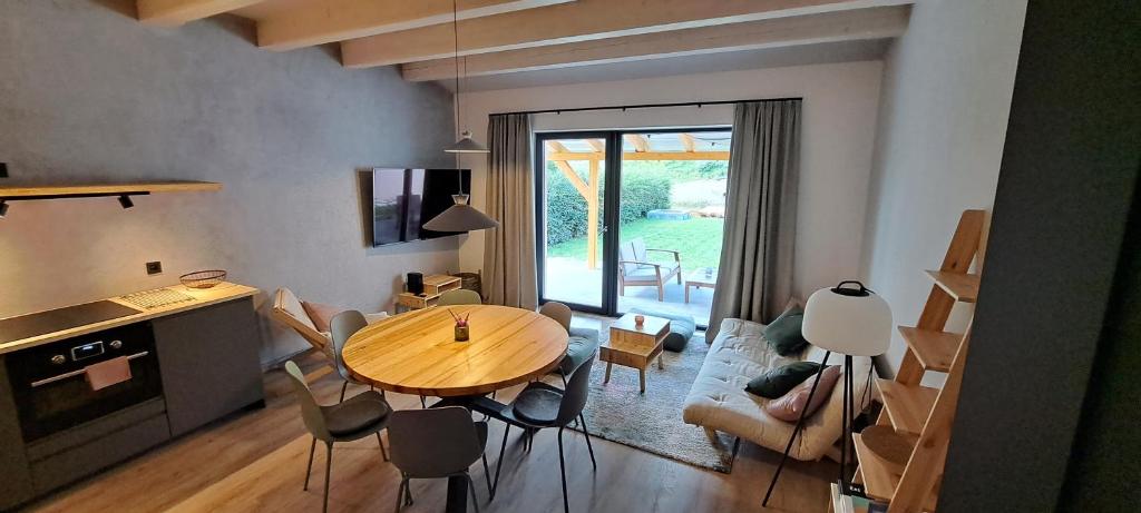 Kuchyň nebo kuchyňský kout v ubytování Apartmány Staroměstská romance