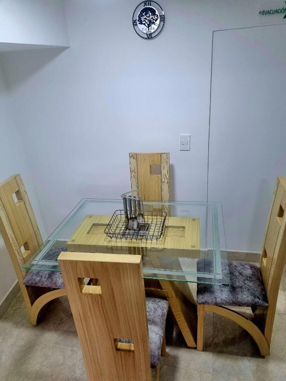 Kuchyň nebo kuchyňský kout v ubytování Ayenda Ceiba Rooms