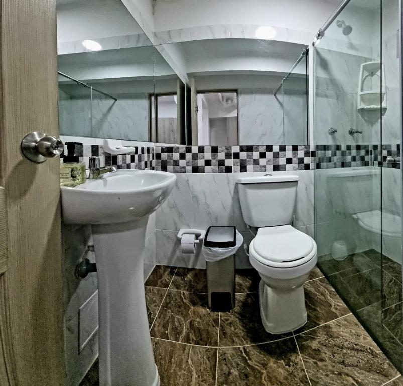 Koupelna v ubytování Ayenda Ceiba Rooms