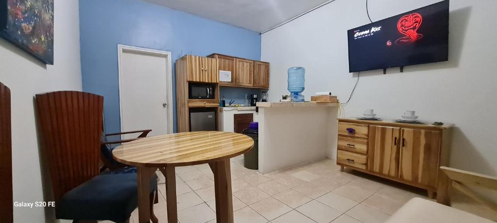 Kuchyň nebo kuchyňský kout v ubytování Apart Eco Estudio Joocah