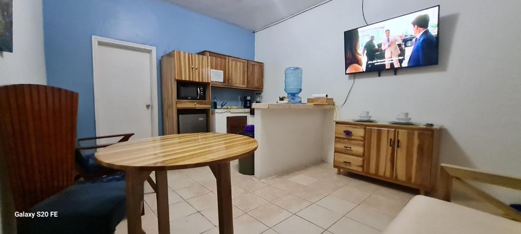 Kuchyň nebo kuchyňský kout v ubytování Apart Eco Estudio Joocah