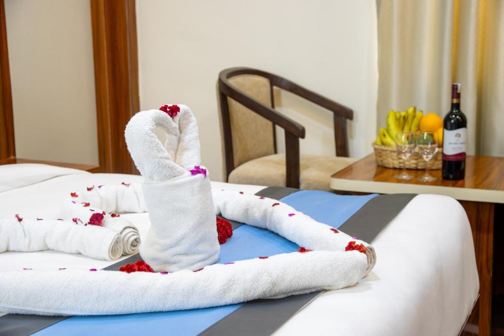 Postel nebo postele na pokoji v ubytování Hotel Dreams Connect GRB 2