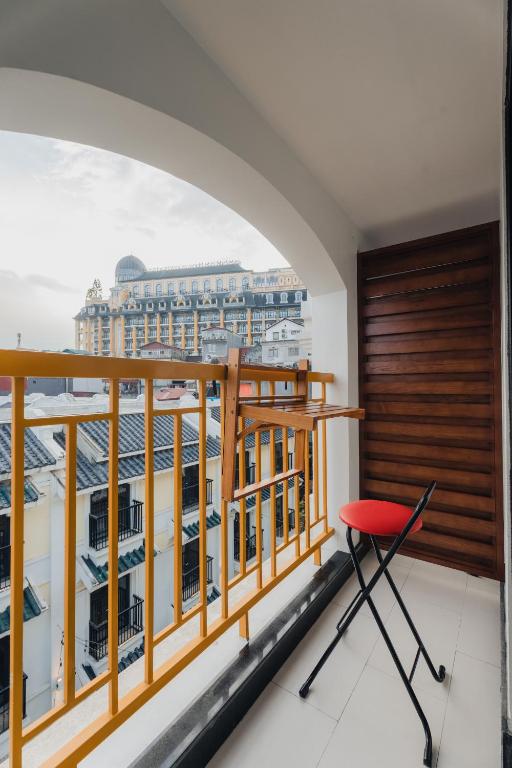 Balkón nebo terasa v ubytování May Casa