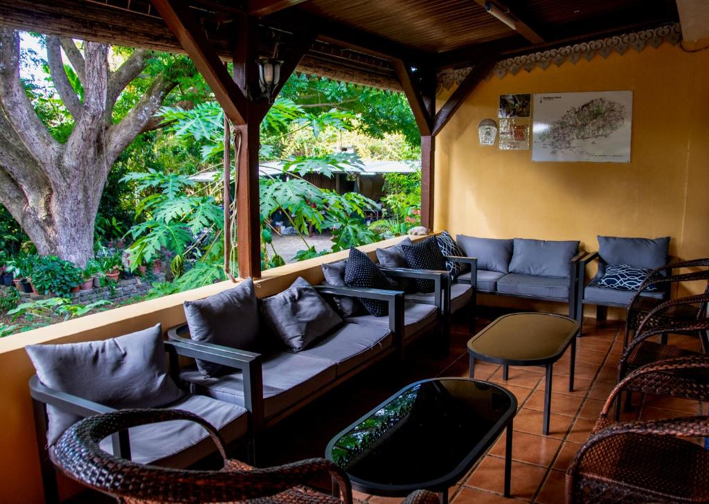 Posezení v ubytování Le Tropical Chez Jeannette