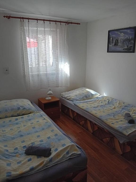 Postel nebo postele na pokoji v ubytování Rekreační chata Kocába