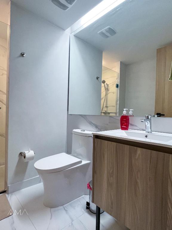 Koupelna v ubytování Acogedor Apartamento Céntrico