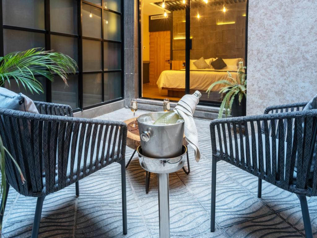 Posezení v ubytování Hotel Patio Santiago