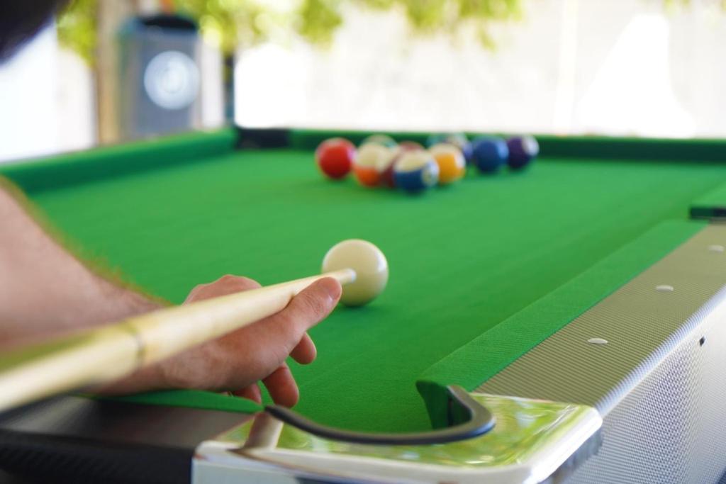 Biliár nebo kulečník v ubytování Villaggio Mirzaani Resort