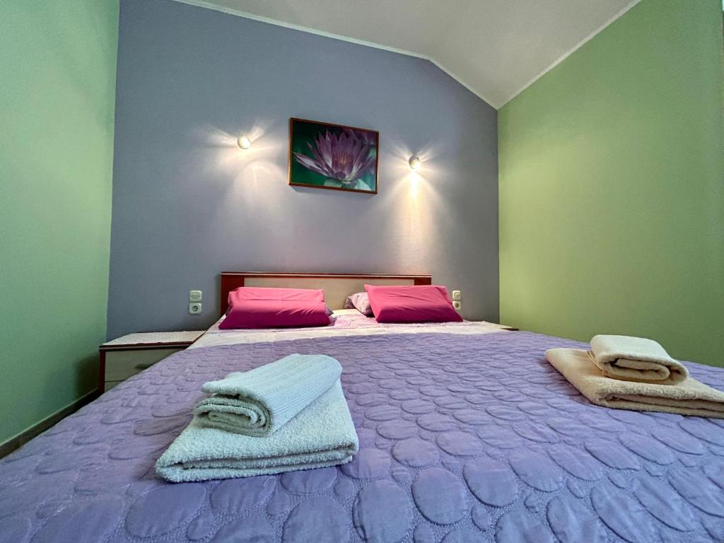 Cama ou camas em um quarto em Apartments Korta