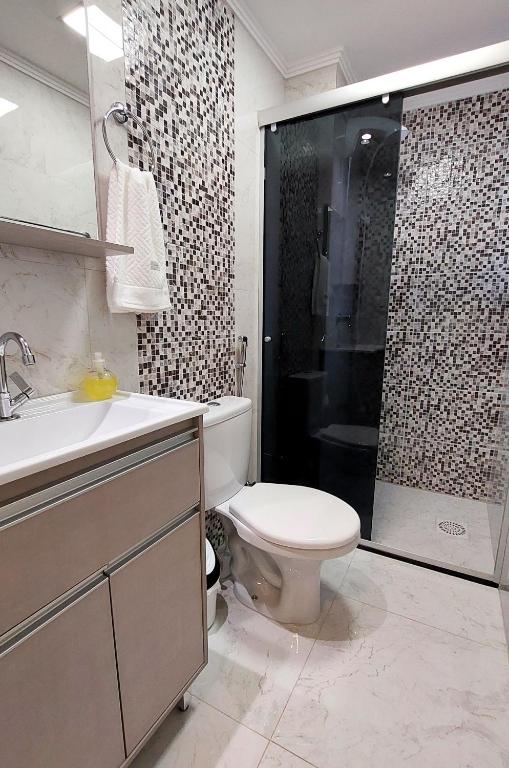 Koupelna v ubytování Apartamento Top, 3 quartos, Wi-Fi 300 Mbps