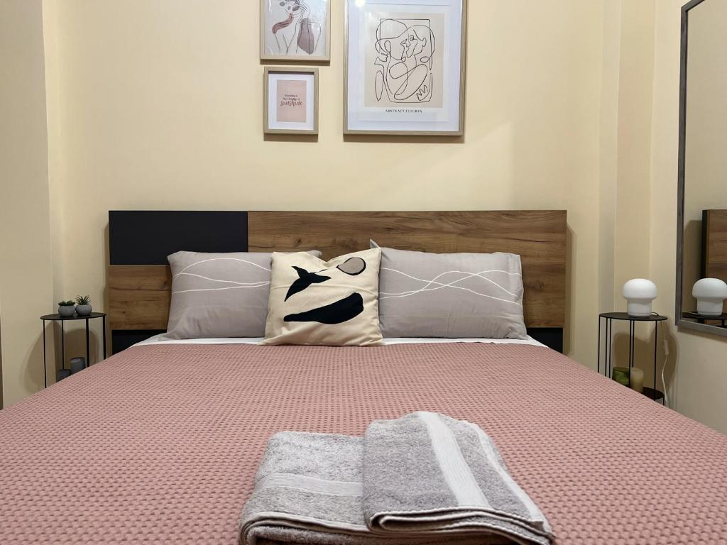 Postel nebo postele na pokoji v ubytování The Small Hosting #1