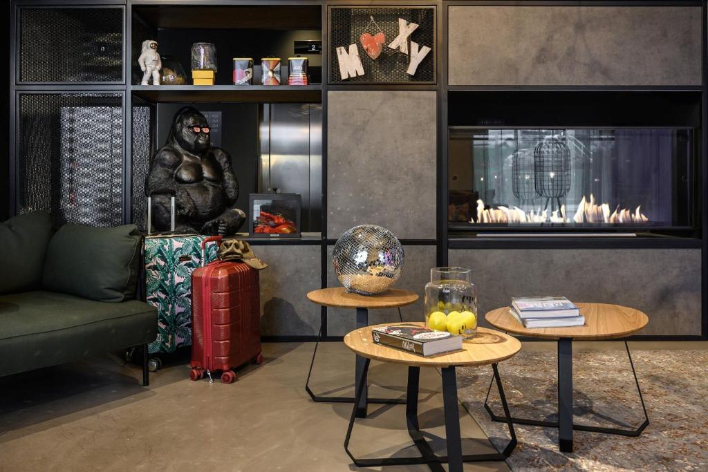 Posezení v ubytování Moxy Dresden Neustadt