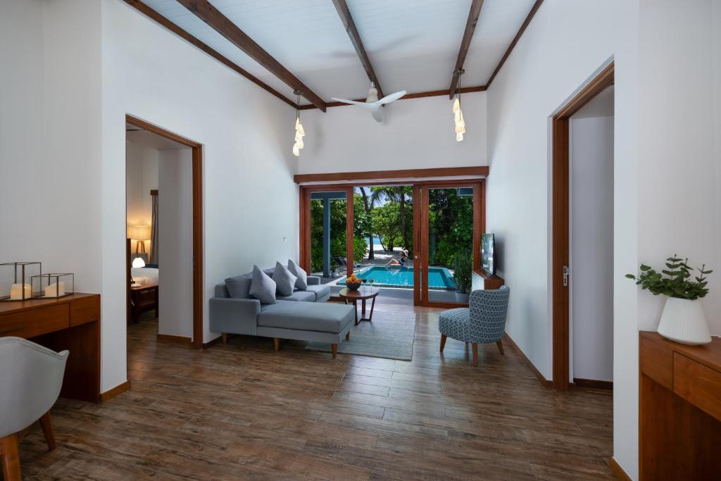 Posezení v ubytování Ifuru Island Maldives - 24-Hours Premium All Inclusive