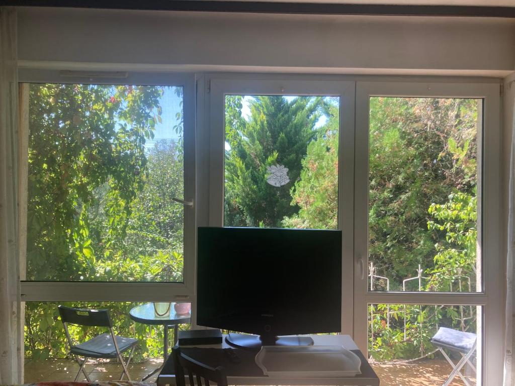 Zahrada ubytování Apartman-Donau Tát