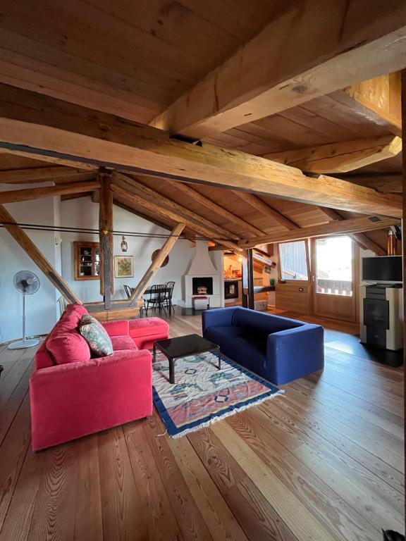 Posezení v ubytování La Casa Altrui - Loft incantevole, open space