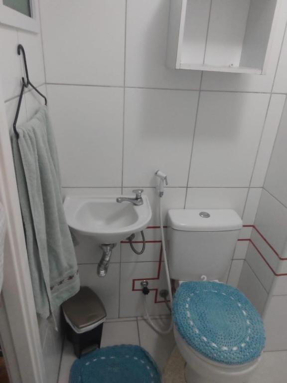 Koupelna v ubytování Quartos - Cíntia