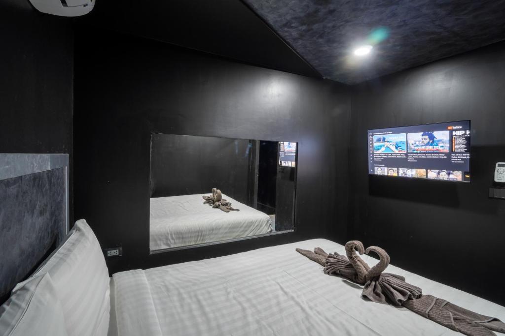 Postel nebo postele na pokoji v ubytování Buakhao Villa Pattaya Center 5 bedroom
