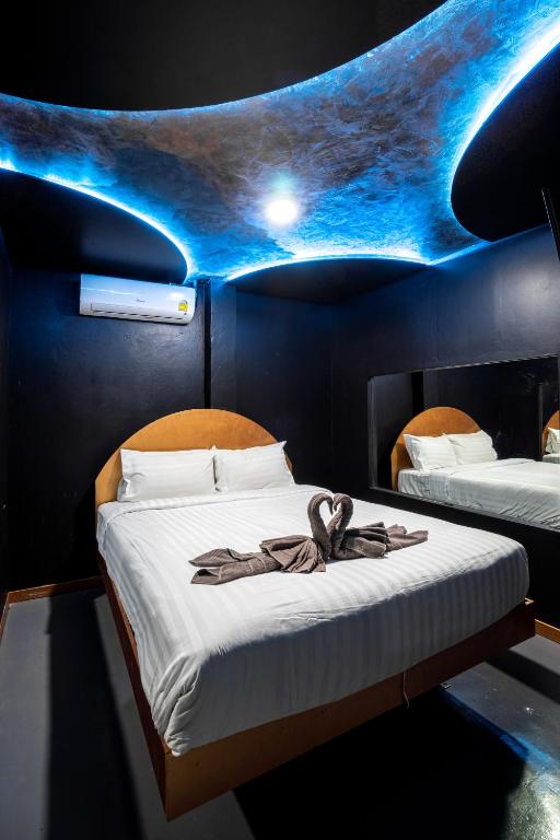 Postel nebo postele na pokoji v ubytování Buakhao Villa Pattaya Center 5 bedroom