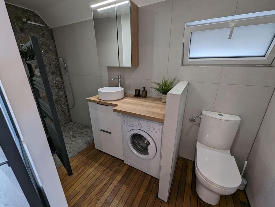 Koupelna v ubytování gîte chez Eric et Céline