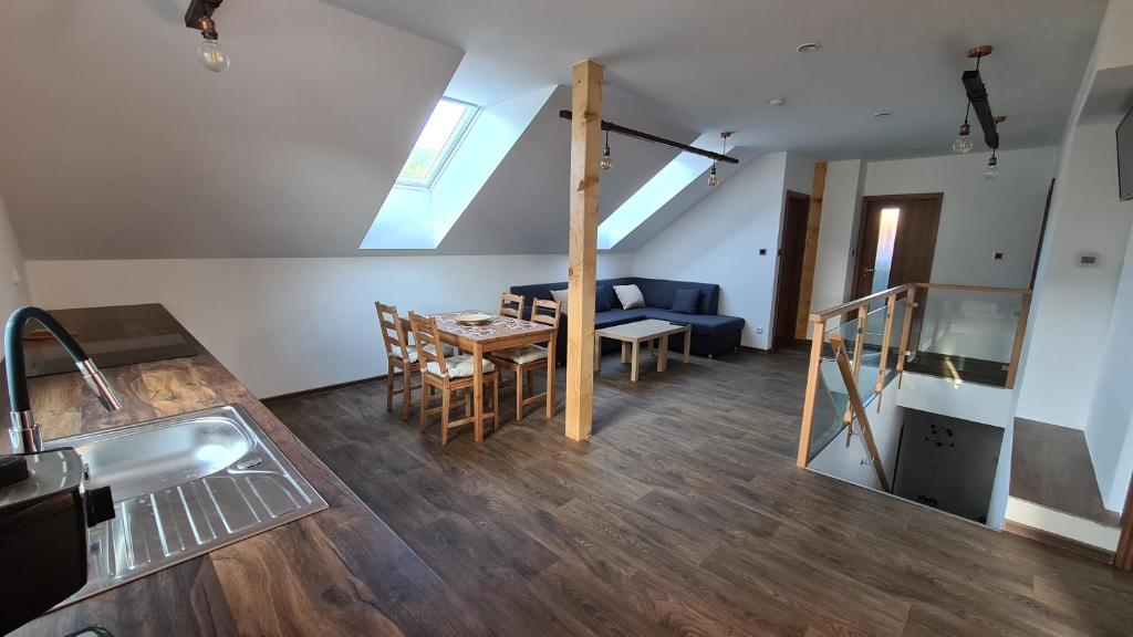Posezení v ubytování Apartmán Malá Valaška