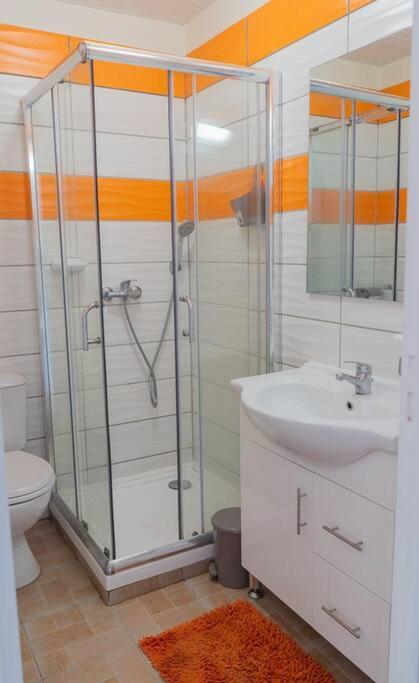 Koupelna v ubytování Location saisonnière bel appartement