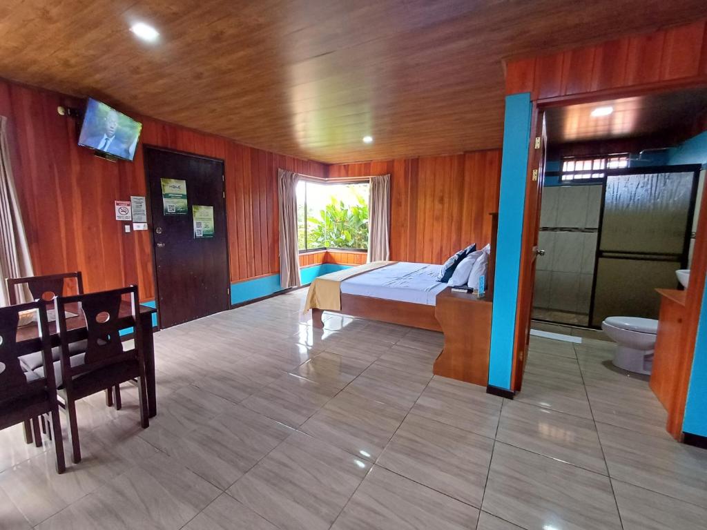 Posezení v ubytování Cabañas Sueños del Arenal