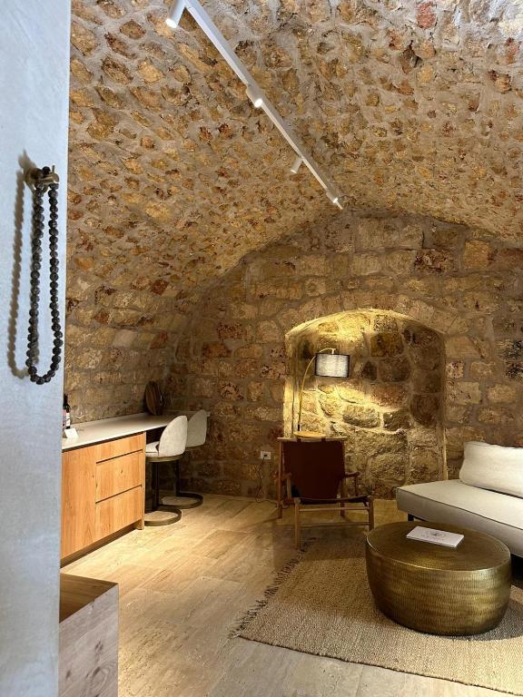 Posezení v ubytování Hagafen Boutique Suites