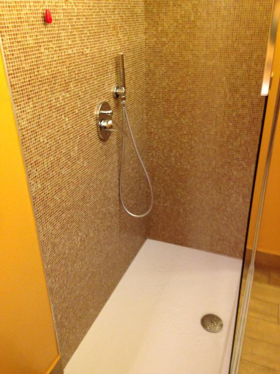 Koupelna v ubytování Hotel Don Abbondio