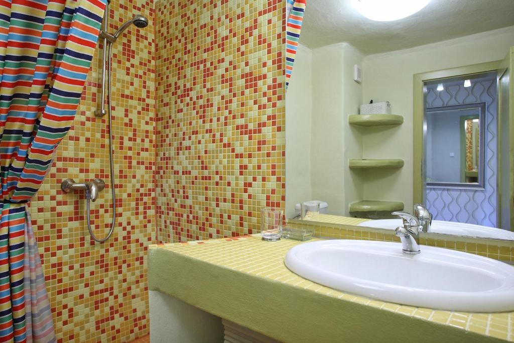 Koupelna v ubytování Apartmány Milenium