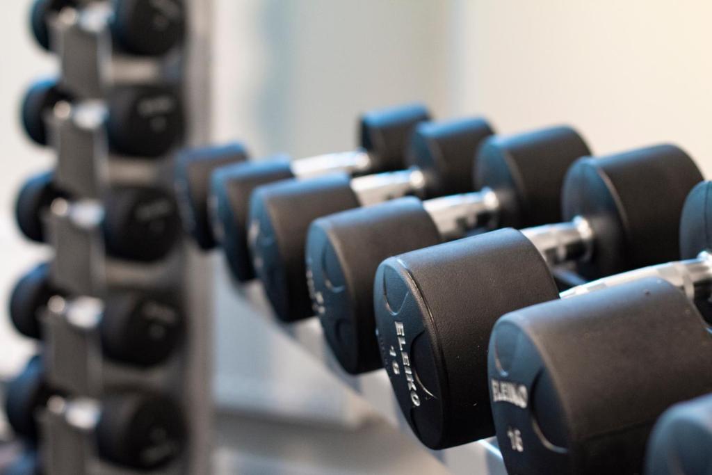 Fitness centrum a/nebo fitness zařízení v ubytování Good Morning+ Halmstad