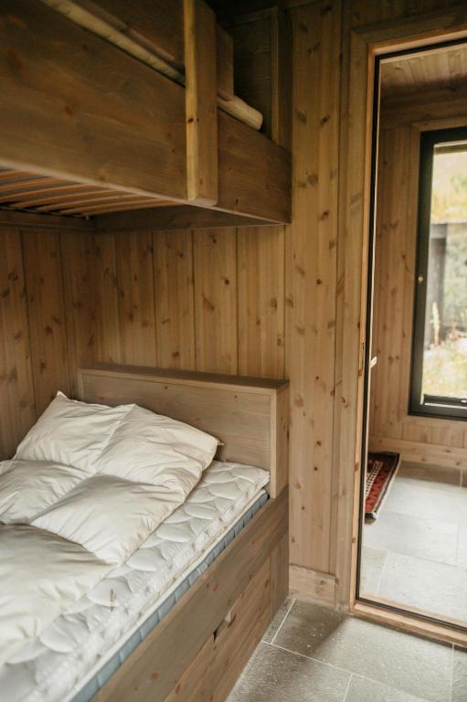 Postel nebo postele na pokoji v ubytování Nydelig moderne hytte på Geilo Kikut med høy standard - 4 senger 6 gjester
