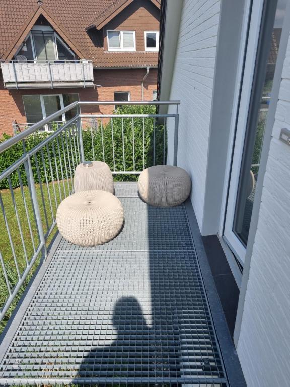 Balkón nebo terasa v ubytování Ferienwohnung Emely
